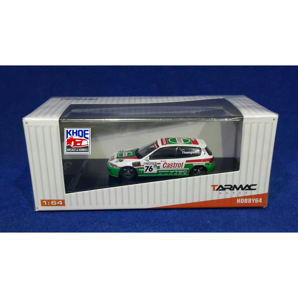 Jual DIECAST MINIATUR HONDA CIVIC ESTILO SPOON CASTROL SKALA 1/64 BY ...