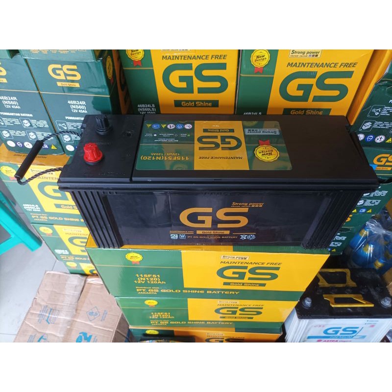 Jual Accu Aki Kering N120 12v 120ah Gs Mf Generator Genset Doozer Shopee Indonesia 4234