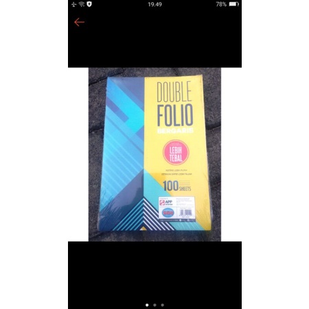 Jual Kertas Double Folio 100 Lembar | Shopee Indonesia