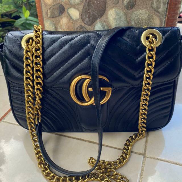 Jual GUCCI GG MARMONT TAS SELEMPANG WANITA MADE IN ITALY AUTHENTIC