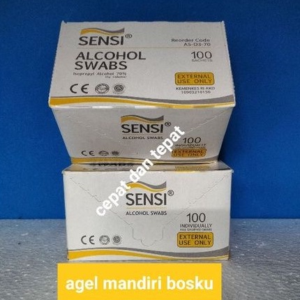 Jual Alcohol Swab Sensi Tissue Alkohol Isi Pcs Shopee Indonesia