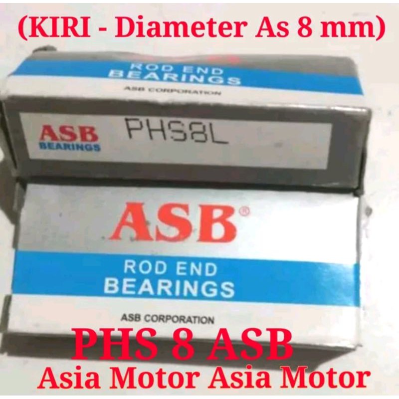 Jual Bearing Rod End PHS 8 Drat Kiri Laher Rod End PHS8 Kiri Pillow ...