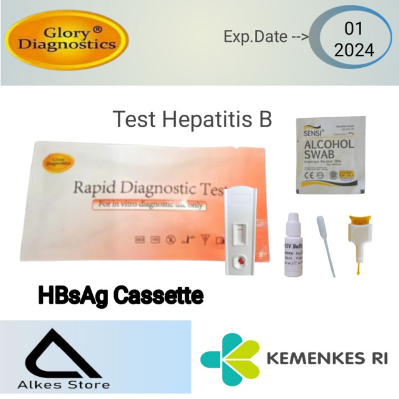 Jual Tes HBsAg Hepatitis B Satuan Mandiri Merk Glory | Shopee Indonesia