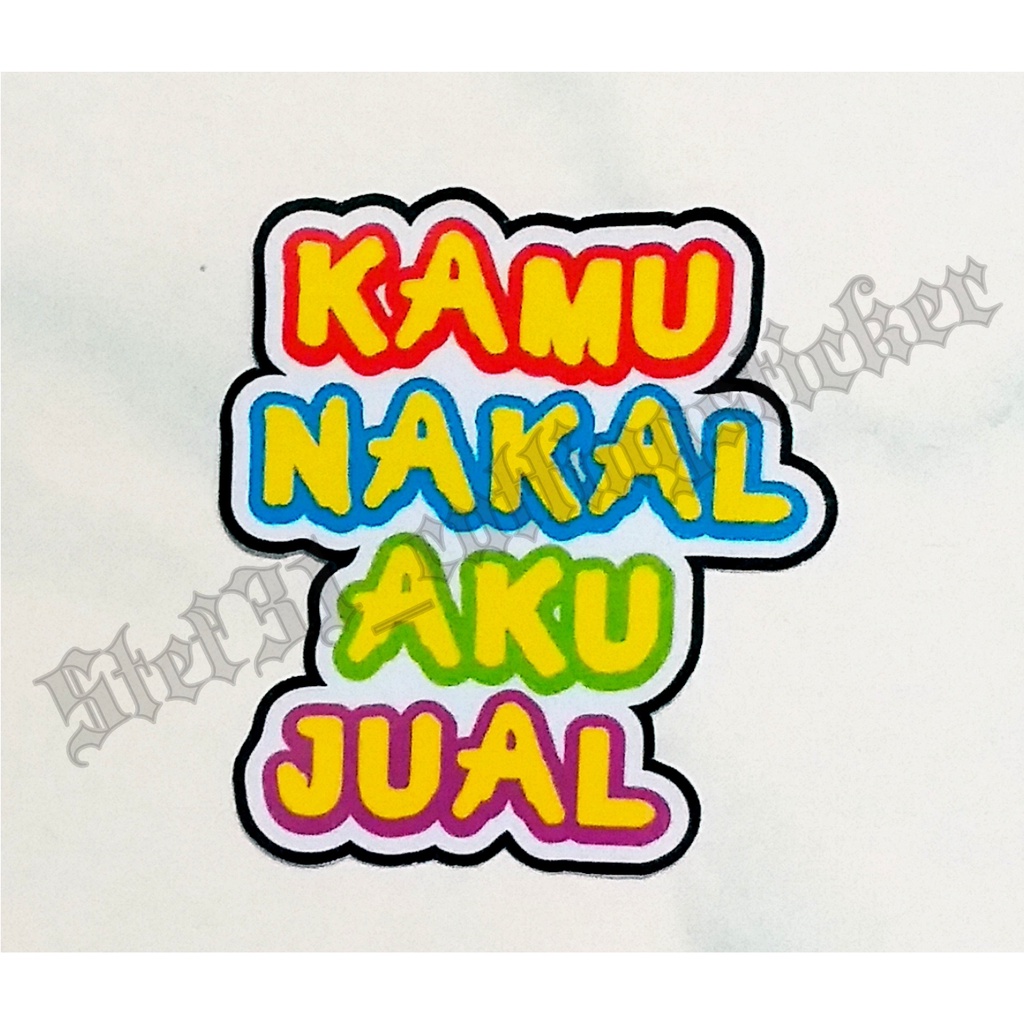 Jual Sticker printing kata kata lucu | Shopee Indonesia