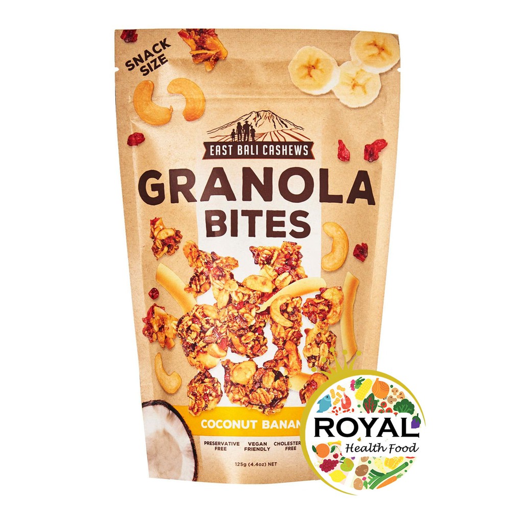 Jual East Bali Cashews Granola COCONUT BANANA 125 gr Shopee Indonesia