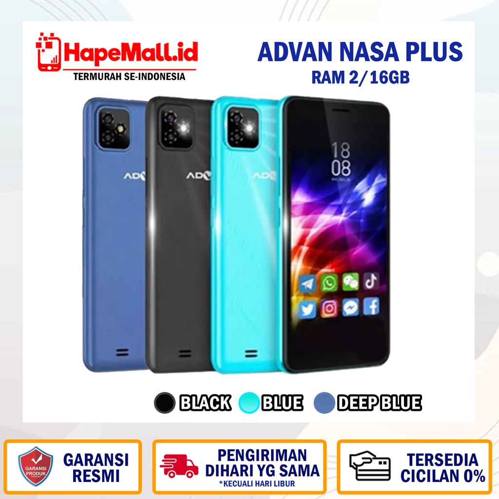 Jual ADVAN NASA PLUS RAM 2/16GB GARANSI RESMI ADVAN TERMURAH | Shopee ...