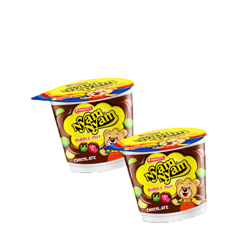 Jual Arnott's Nyam-Nyam Bubble Puff Chocolate 2 x 18 gr | Shopee Indonesia
