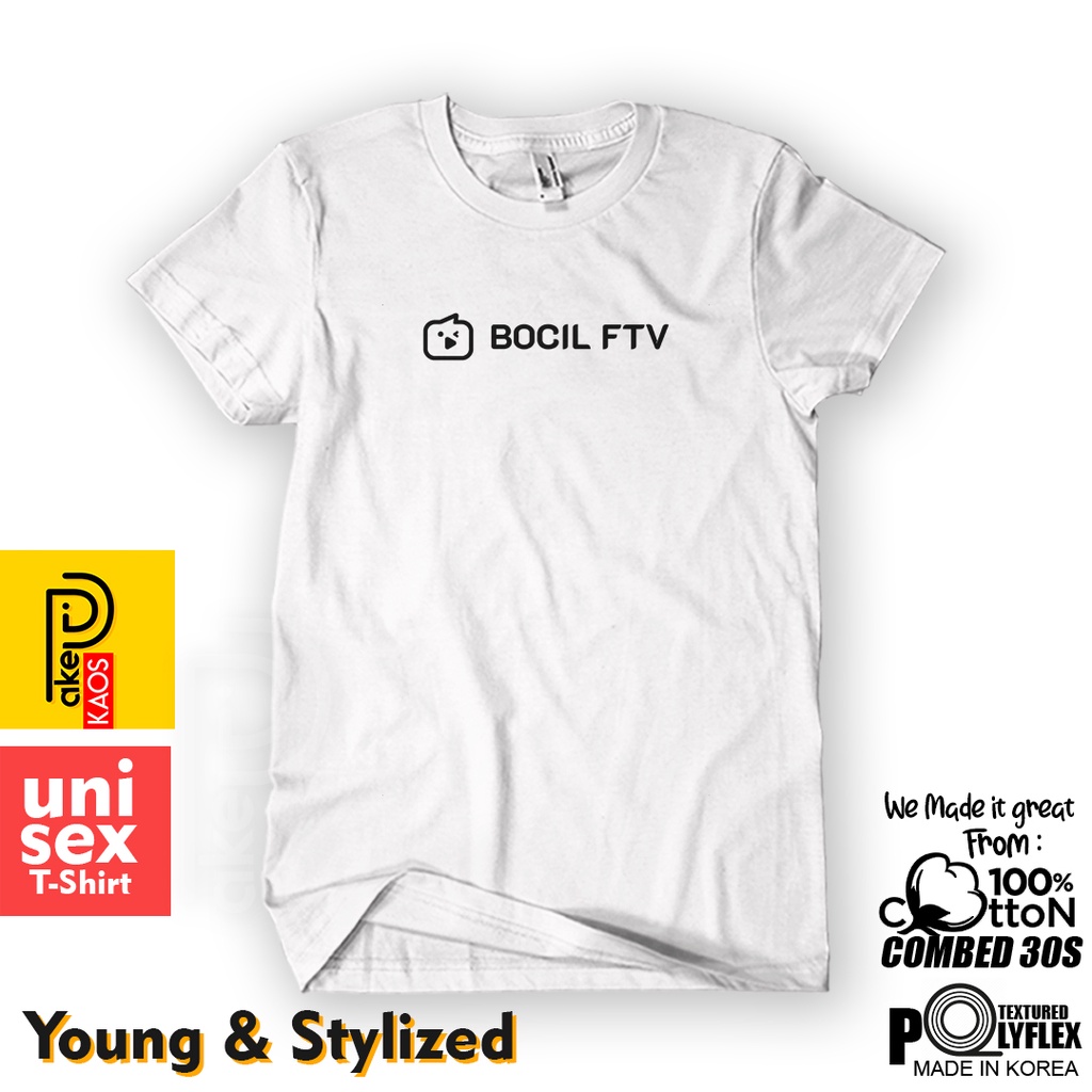 Jual BAJU KAOS BOCIL FTV COTTON COMBED 30S / KAOS PRIA WANITA / KAOS DISTRO  / TSHIRT TULISAN KATA GAMER LIVE STREAM LUCU | Shopee Indonesia