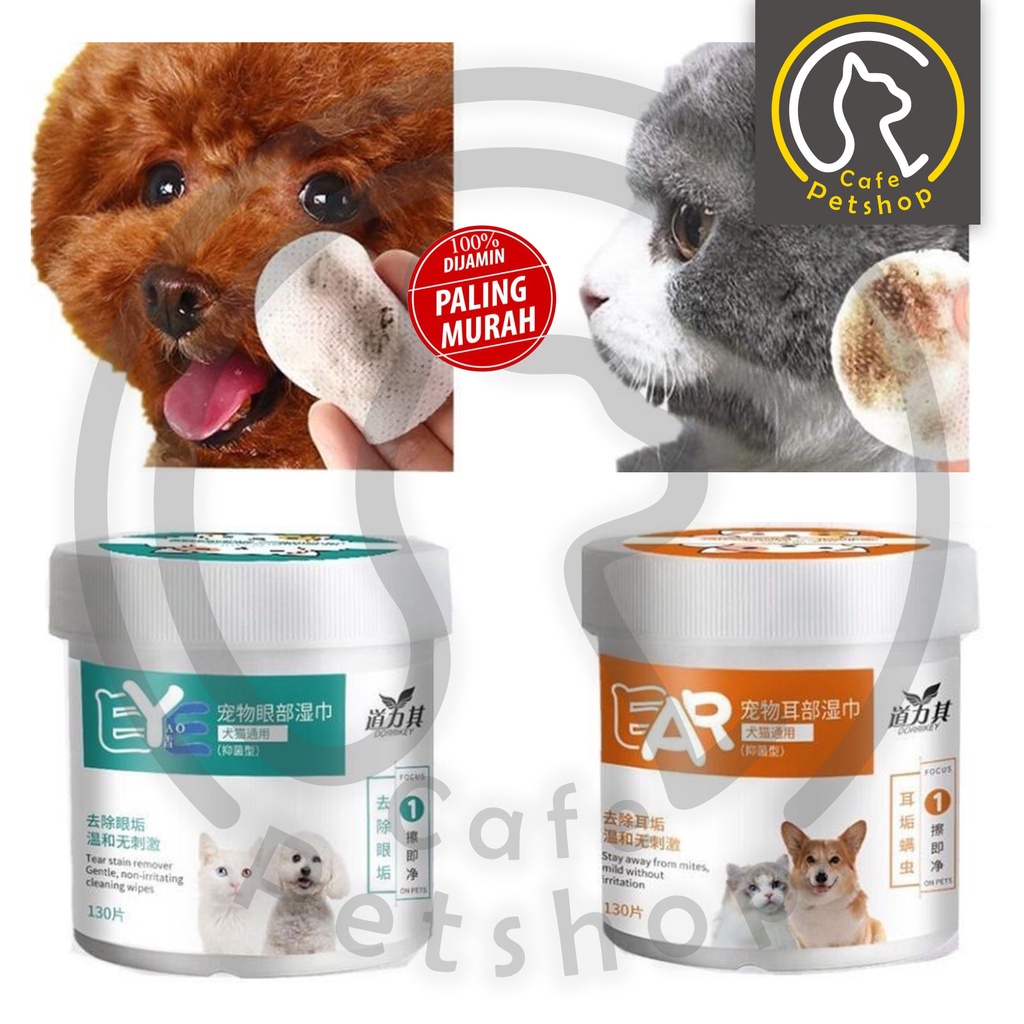 Jual Tissue Basah Mata Kucing Anjing Eye Tear Stain Remover Pet Wipes ...