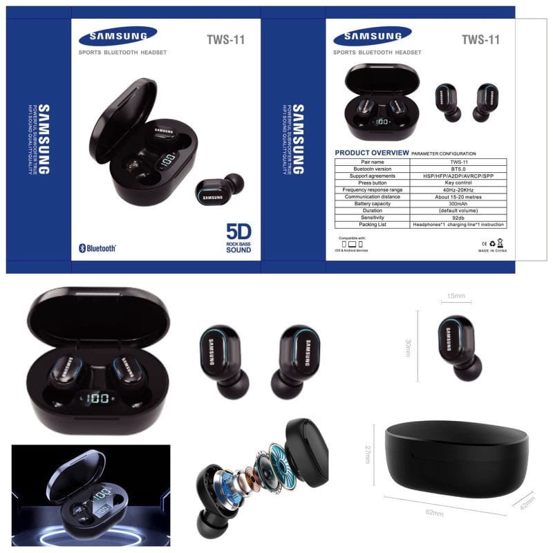 Jual Headset BLUETOOTH SAMSUNG TWS 11 Handsfree BLUETOOTH SAMSUNG