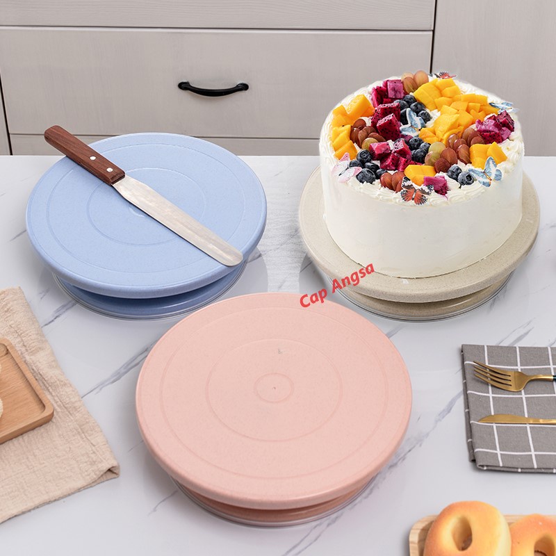 Tebru Aluminum Cake Decorating Stand, 12inch Aluminum Cake Turntable  Rotating Revolving Decorating Stand Pastry Baking Decor Tool, Cake  Turntable 