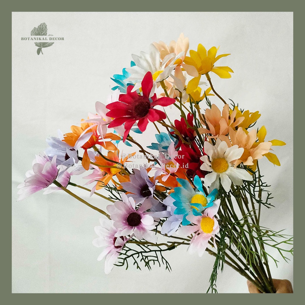 Jual Artificial Flower Little Daisy Bunga Palsu Plastik Plastic Buket ...