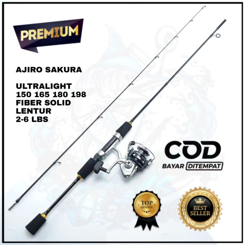 satu set joran sakura ul ultralight ajiro Sakura dps 150 165 180 198 cm