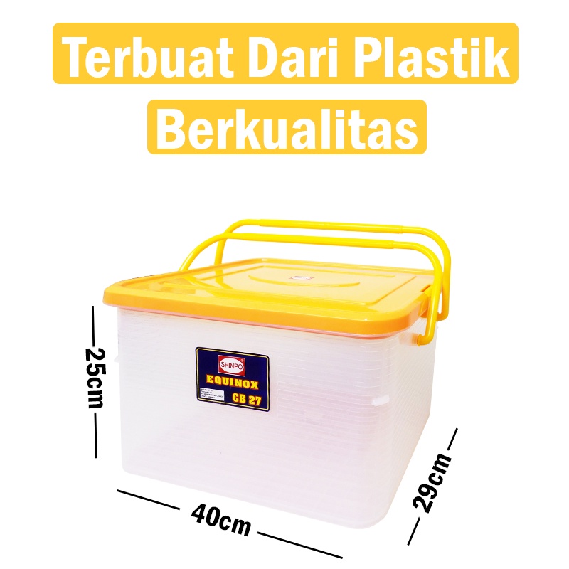 Jual SHINPO Equinox Container Box Kotak Penyimpanan Plastik 27 L with ...