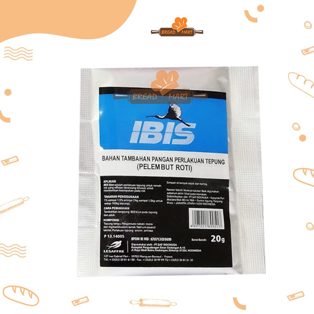 Jual IBIS BLUE SACHET 20GR(PELEMBUT ROTI) | Shopee Indonesia
