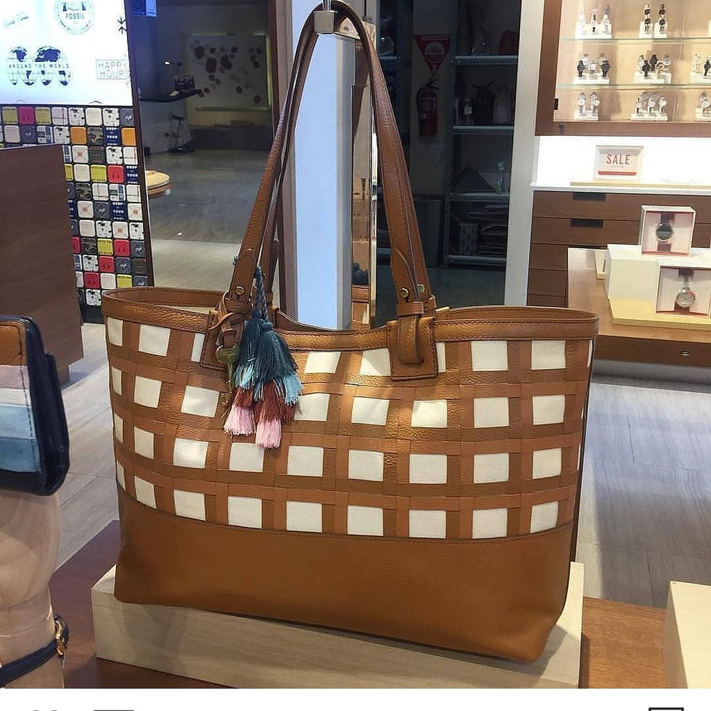 Fossil rachel tote tan shop