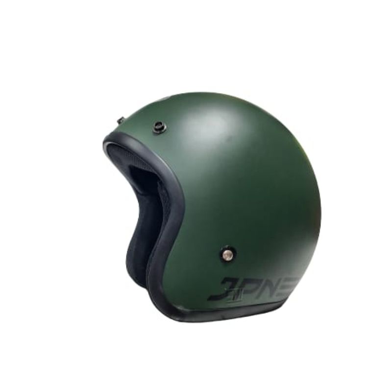 Jual Helm Bogo Retro Jpn Arc Hijau Army Doff Kaca Bogo Cembung Datar