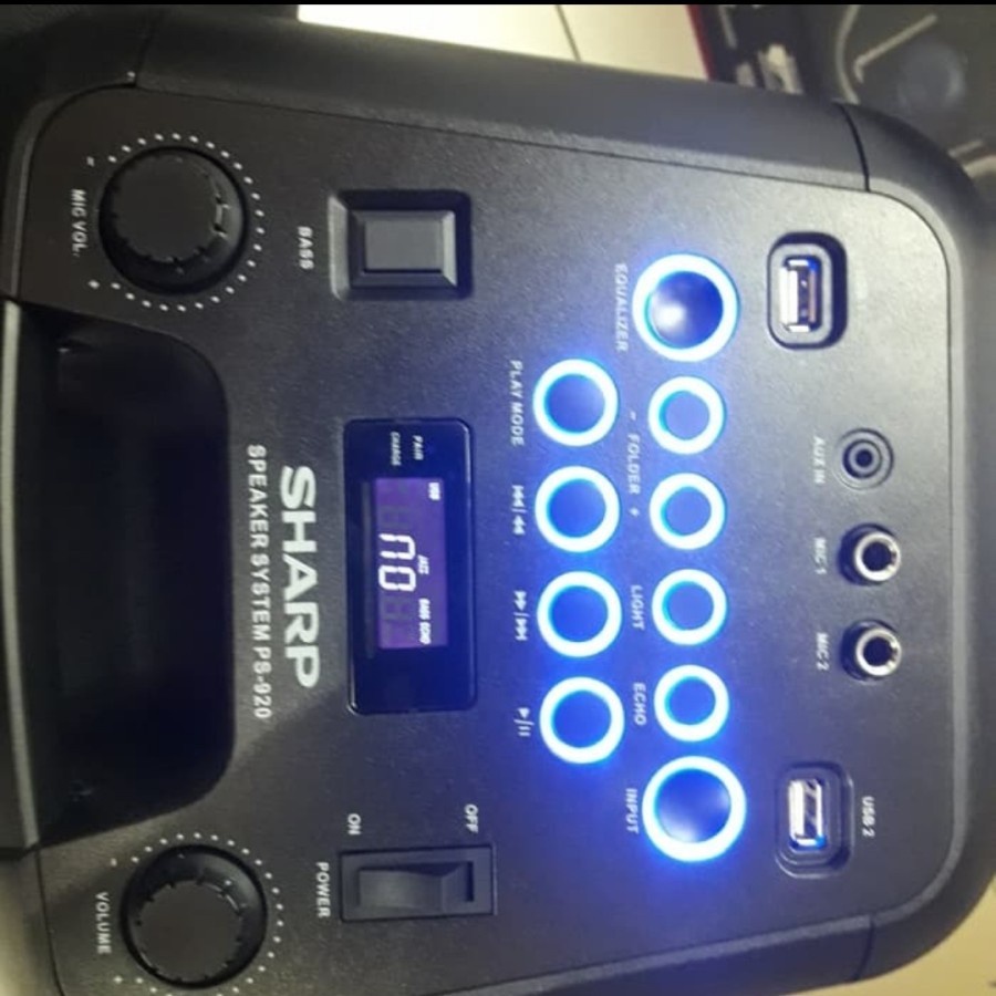 Jual Sharp PS-920 / PS920 Speaker Karaoke Bluetooth BATAM | Shopee ...