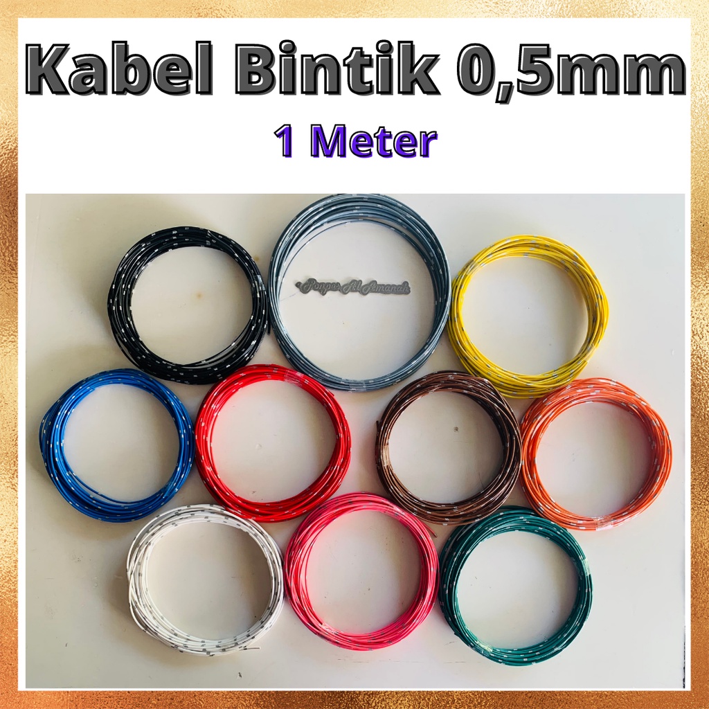 Jual Kabel Bintik Besar Tembaga Murni Sinar Instalasi Mobil Motor Bagus Premium Mm Permeter