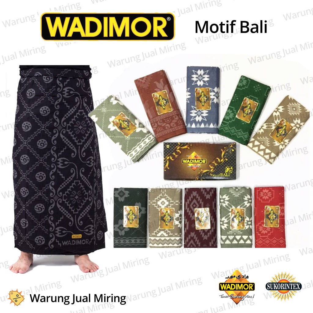 Jual Sarung Dewasa WADIMOR Motif Bali - Kain Pria Tenun Tradisional ...