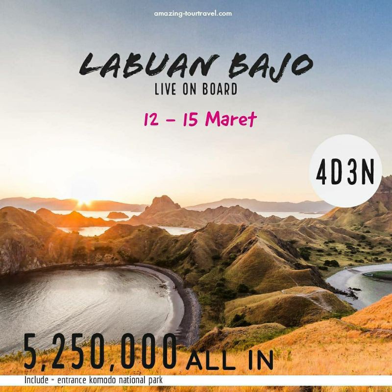 Jual Paket Wisata Tour Labuan Bajo All In Live On Board Shopee