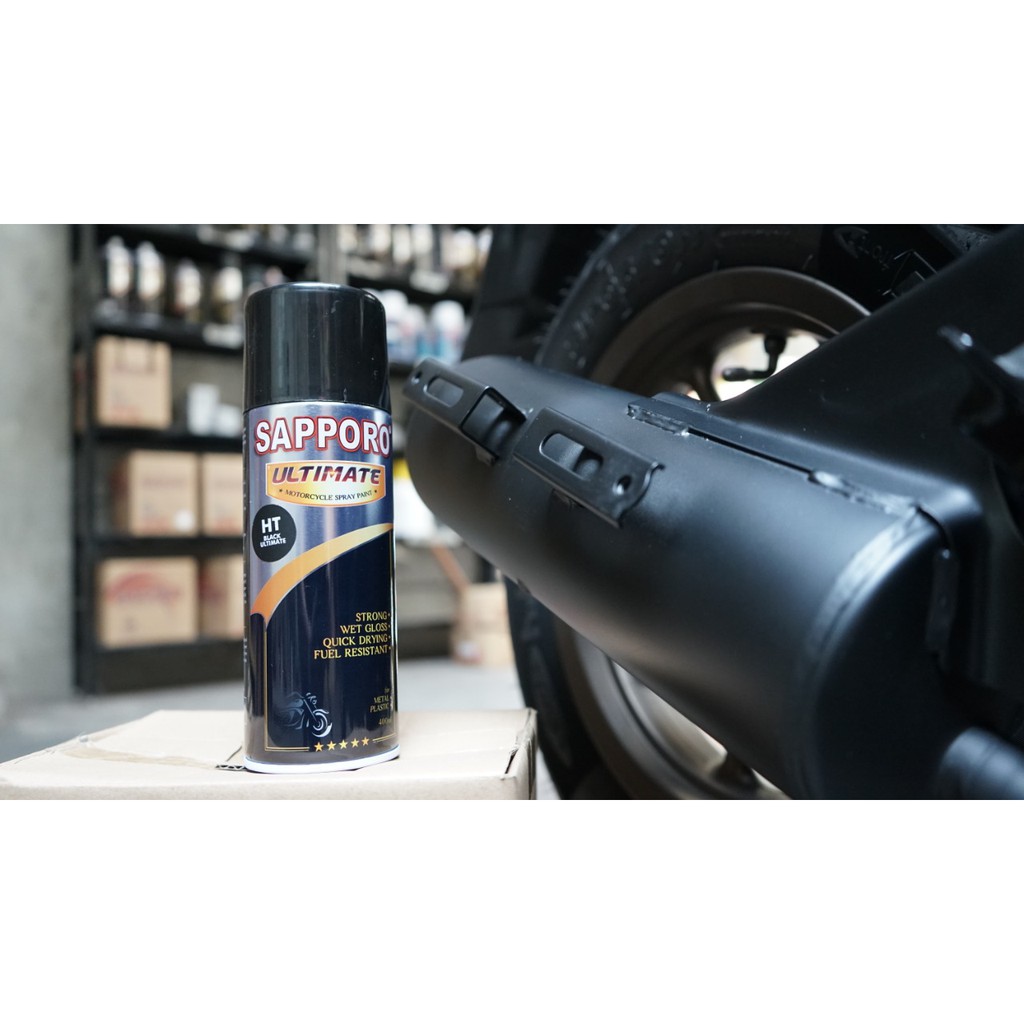 Jual Sapporo Ultimate HT01 Hi Temp Black / Cat Spray Semprot Aerosol ...