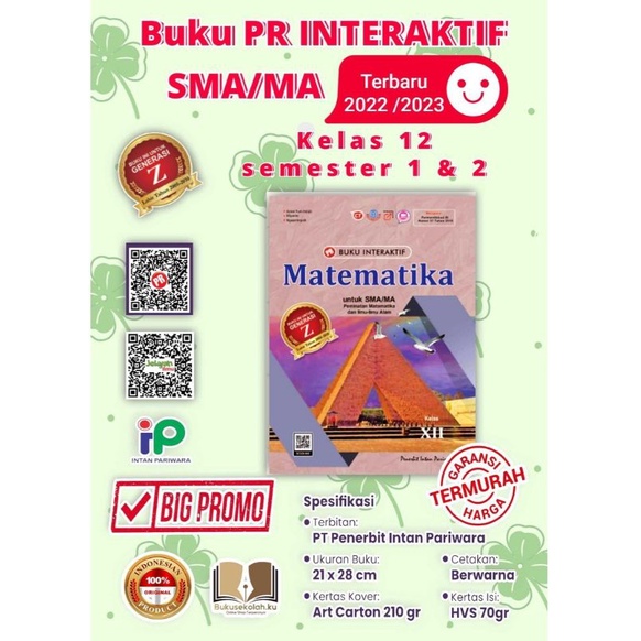 Jual Buku Kurikulum Merdeka Belajar Lks PR Interaktif Matematika ...