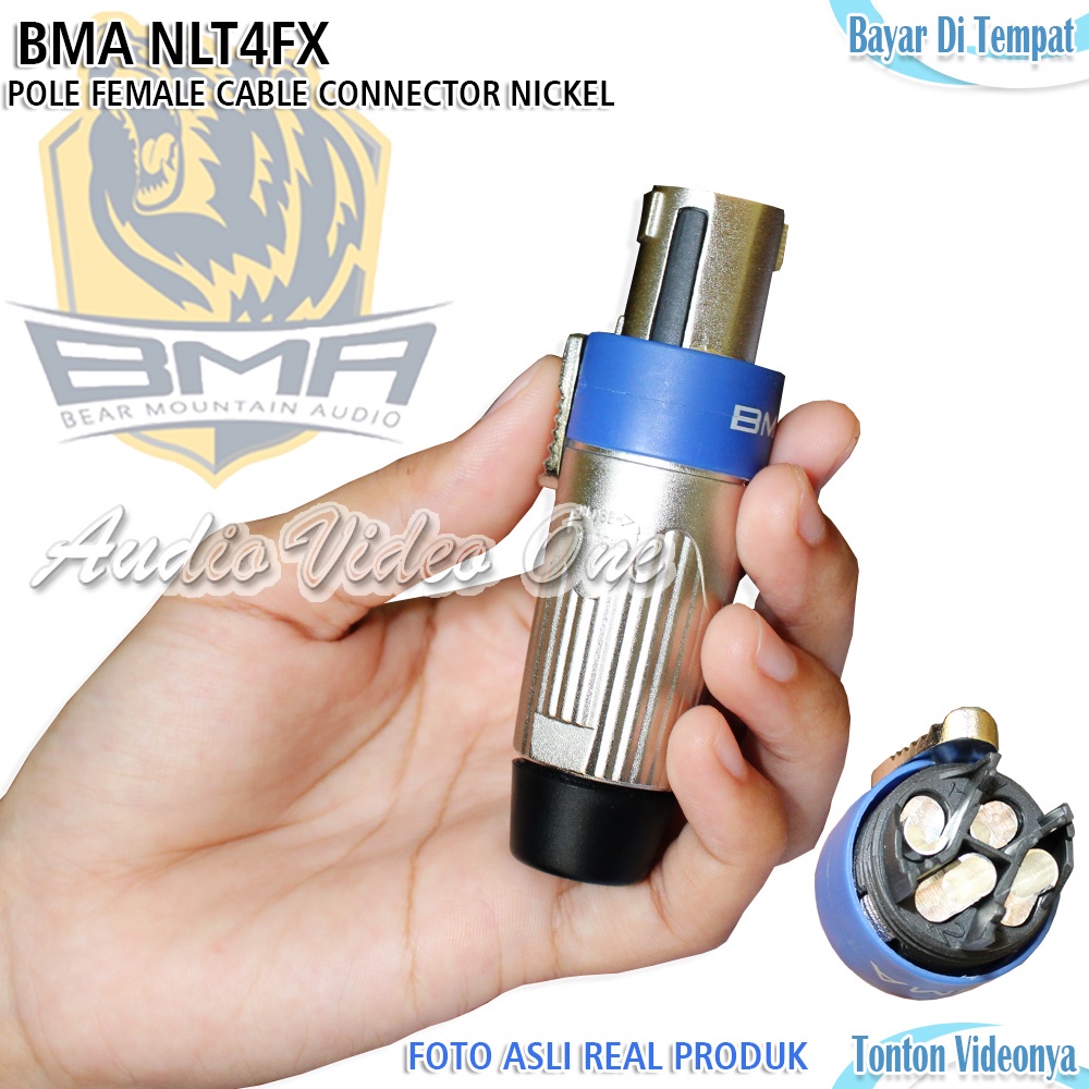 Jual Jack Spikon Speakon BMA NLT4FX Bahan Nickel Full Besi Jek Spicon 4 ...