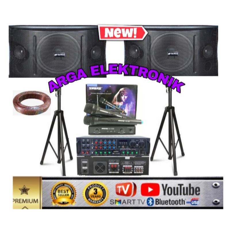 Jual Paket Karaoke Speaker Targa 10 Inch Shopee Indonesia