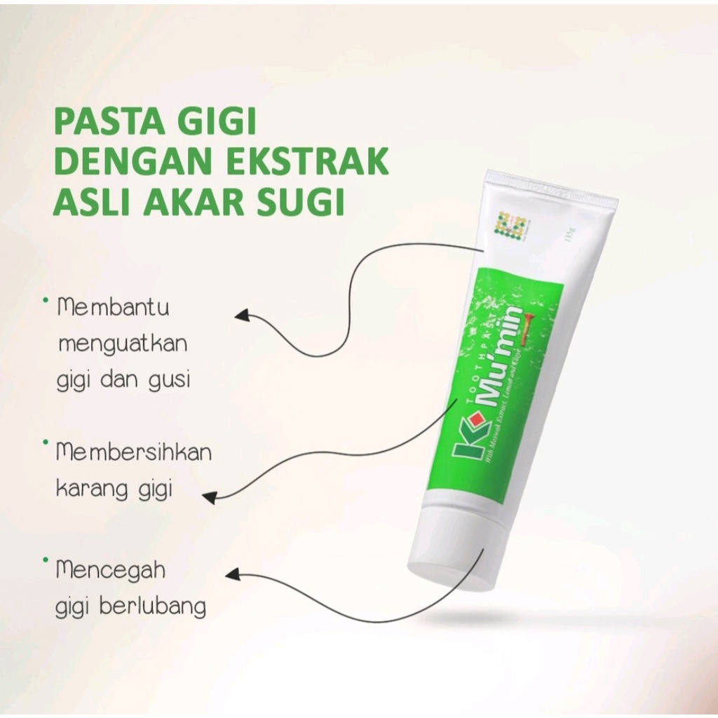 Jual Pasta gigi k-mu'min toothpaste original | Shopee Indonesia