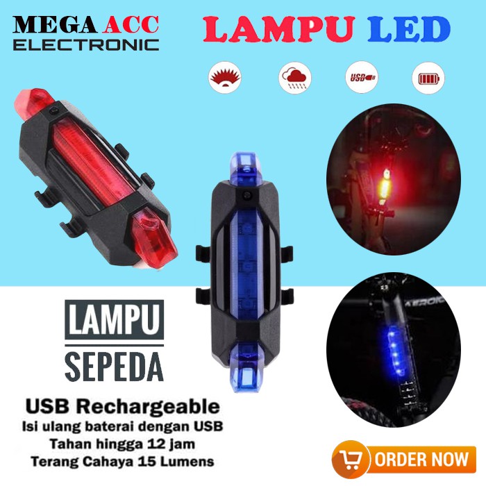 Jual Lampu 5 LED Taillight Rechargeable - Lampu Rambu Rambu Khusus ...