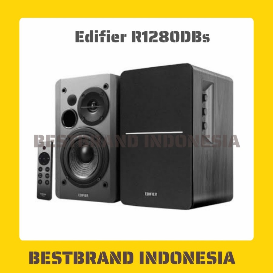 Jual Edifier R1280DBs Powered Bluetooth Bookshelf Speakers Black/Hitam