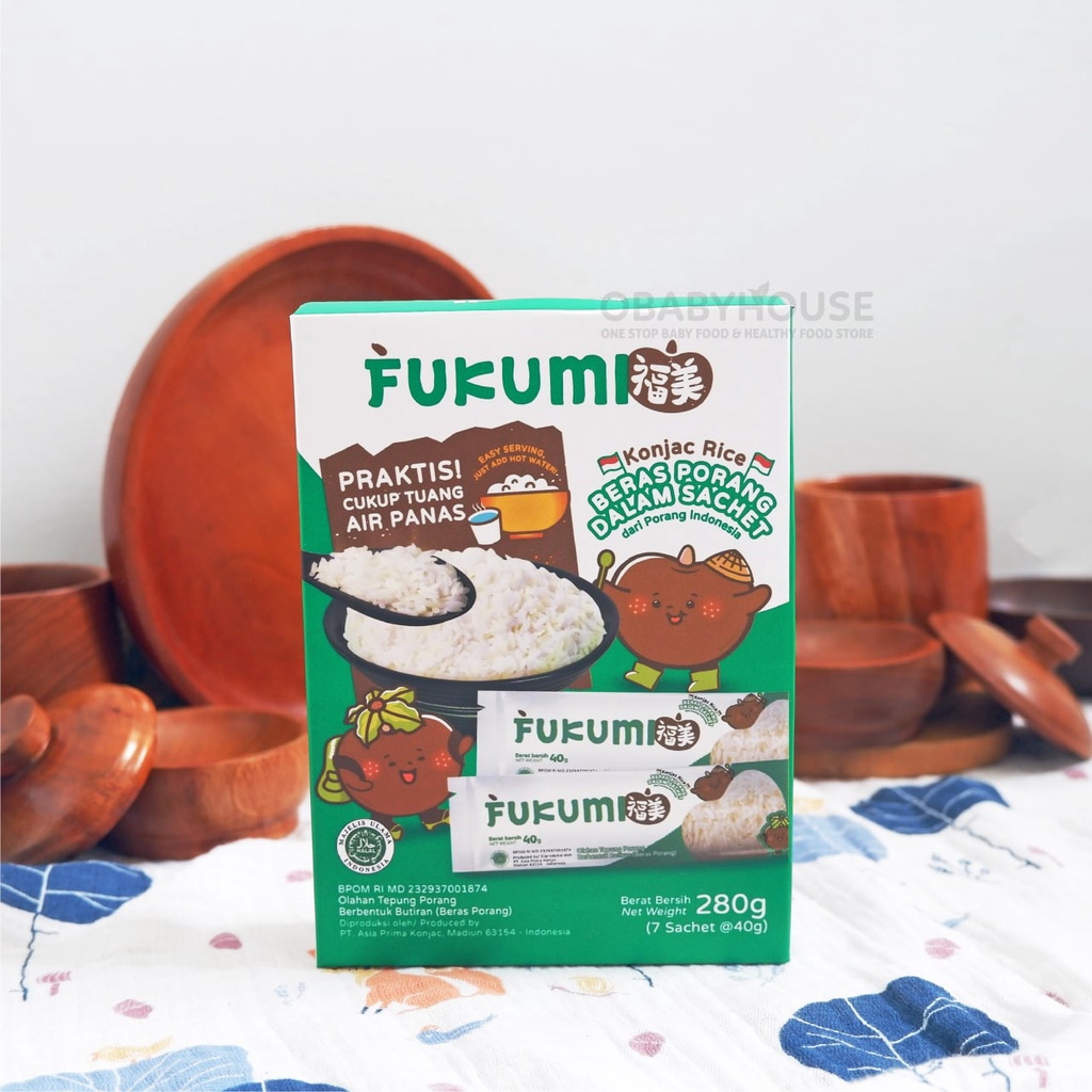Jual Fukumi Beras Porang / Konjac Rice - Box isi 7 Sachet 280 gr ...
