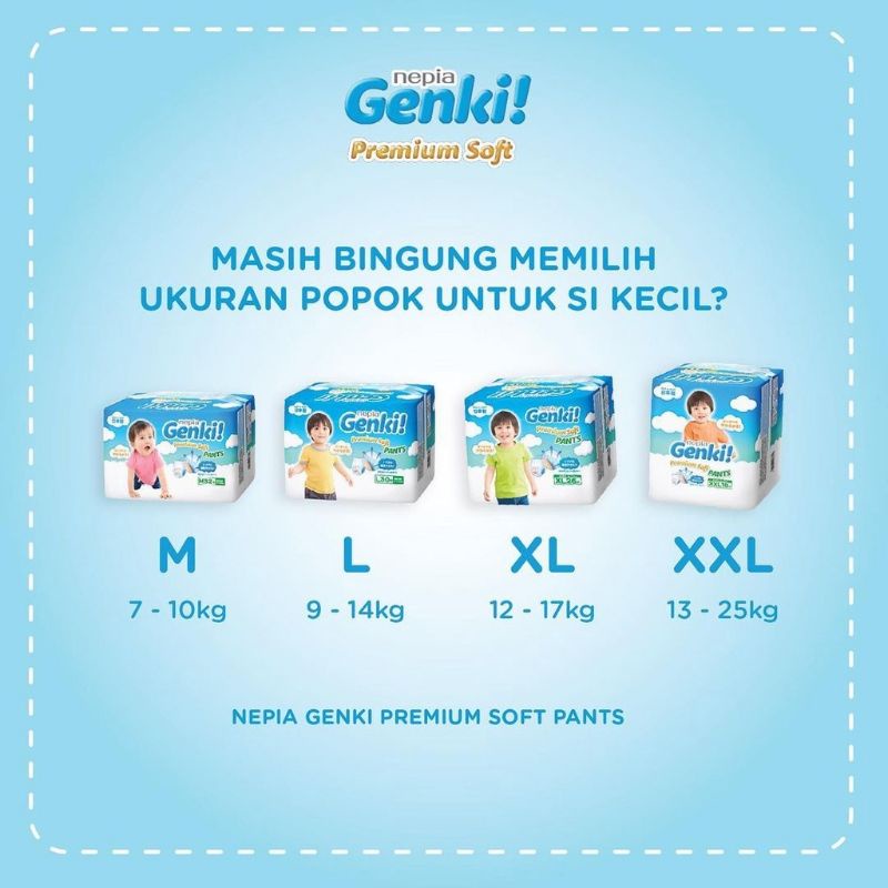 Jual Nepia Genki Pants M, L, XL, XXL | Shopee Indonesia