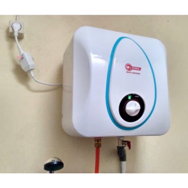 Jual Water heater listrik HANDAL ELTERRA 10 liter. LOW WATT Hanya 250 watt.  SOLAHART | Shopee Indonesia