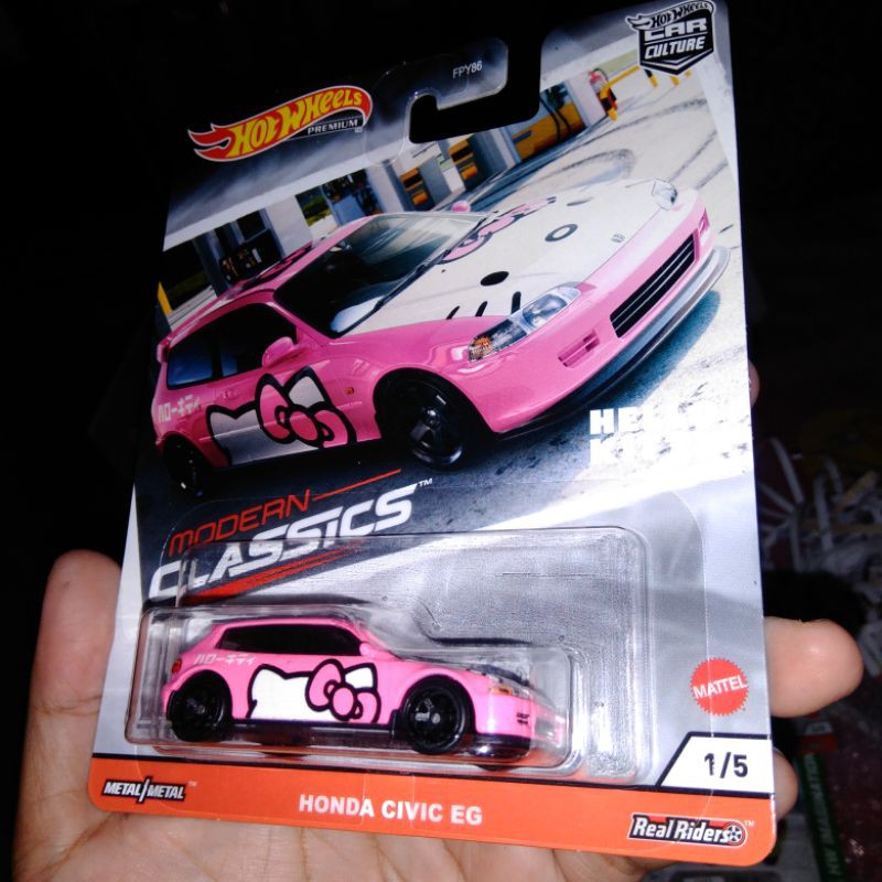 Jual HELLO KITTY Rare Honda Civic Eg Pink Rubber Tires Free Protector ...