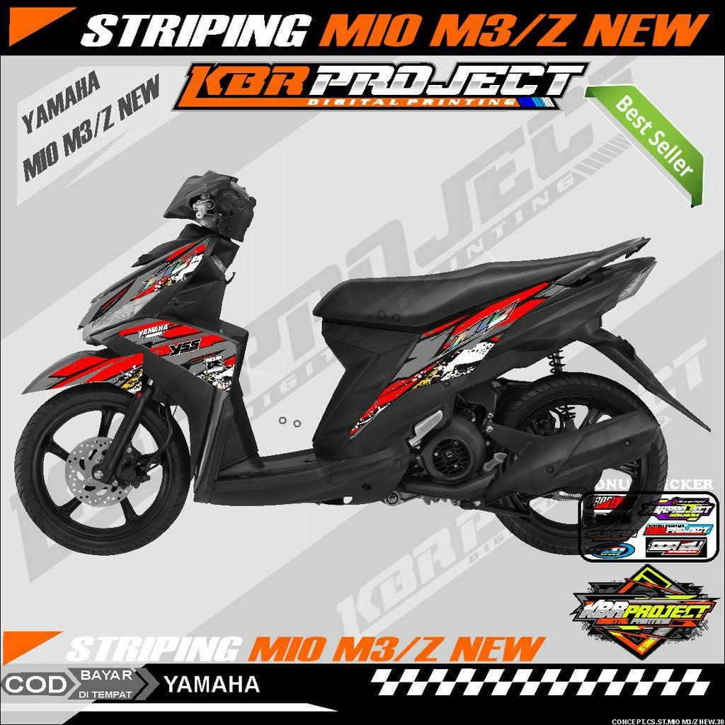 Jual MIO M3/Z NEW STIKER STRIPING MOTOR KEREN LIS VARIASI MOTOR YAMAHA ...