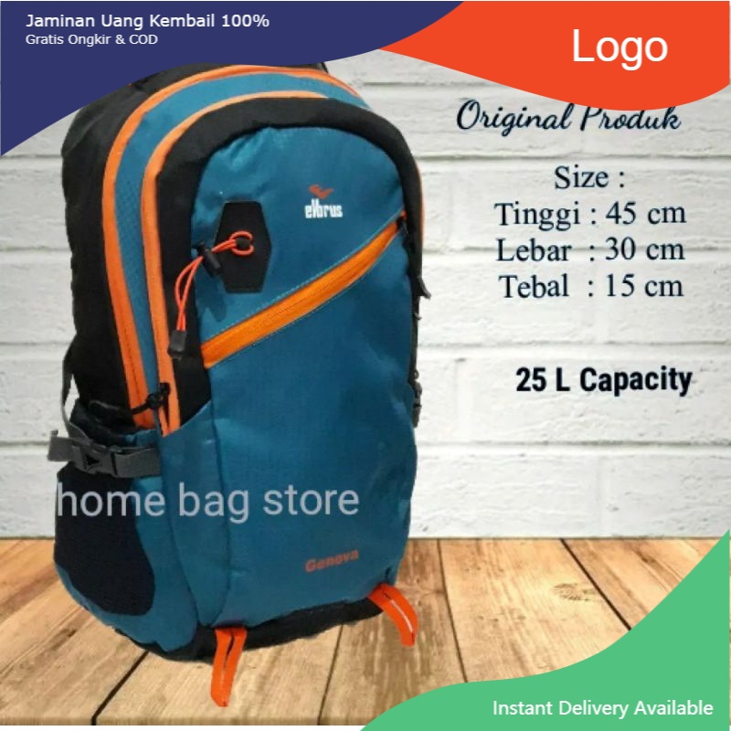 Promo Tas Ransel Pria Tas Punggung Cowok Daypack 25 L Backpack Outdoor  Keren - Hijau - Kota Bandung - Argaloka Store