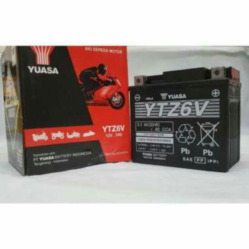 Jual aki yuasa vario YTZ6V | Shopee Indonesia