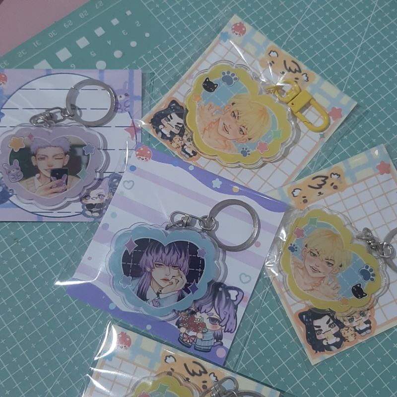Jual Tokyo Revengers Mitsuya Chifuyu Rindo Acrylic Heart Keychain ...
