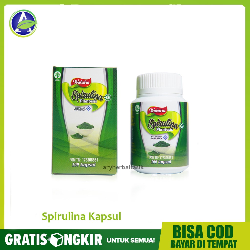 Jual Manfaat Suplemen Herbal Spirulina Kapsul untuk Kesehatan dan Kecantikan Tubuh HALAL