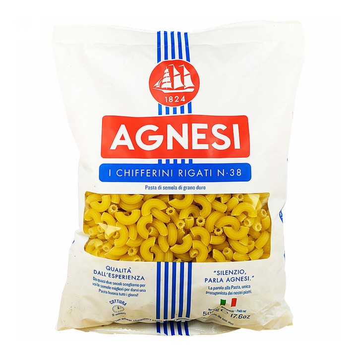 Jual Agnesi Chifferini Rigti 38 Pasta 500 gr | Shopee Indonesia