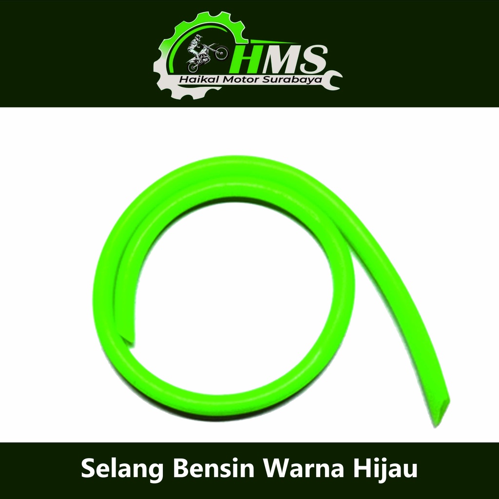 Jual Selang Bensin Warna Hijau Slang Universal Variasi Panjang Cm