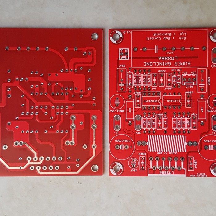 Jual PCB LM3886 Amp Dauble layer Sch Bob Cordell | Shopee Indonesia