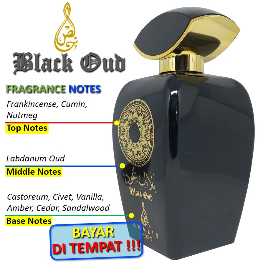 Jual Parfum Oud Aroma Oudh Tahan Lama Khalis Black Oud Parfum Arab ...