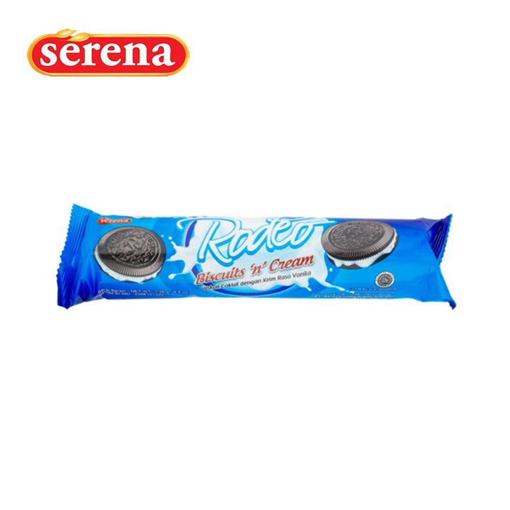 Jual Serena Rodeo Biskuit Krim Vanilla 138 gr | Shopee Indonesia
