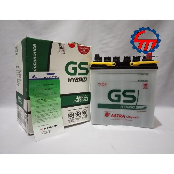 Jual Aki Accu Basah Gs Astra Hybrid Ns40Zl Jazz City Freed Mobilio Brio