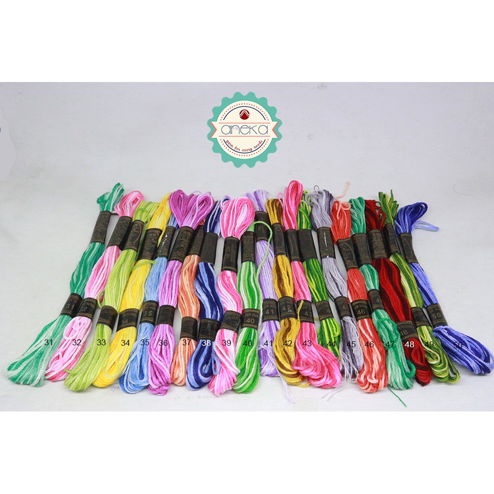 Jual KATALOG - Benang Rajut Sulam / Embroidery Thread Merk Rose ...