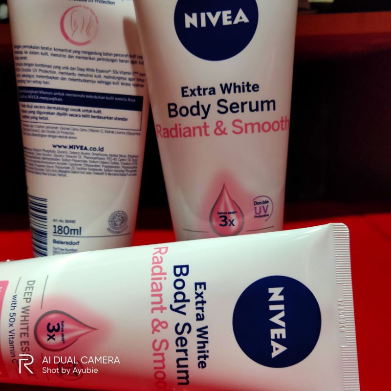 Jual Nivea Body Serum Extra White Radiant Smooth Body Serum Ml Shopee Indonesia