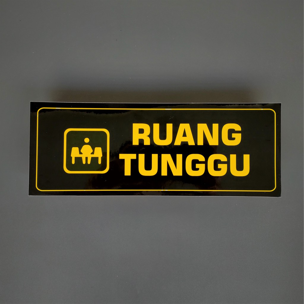 Jual Stiker Ruang Tunggu | Stiker Penanda Ruang Tunggu | Stiker Vinyl